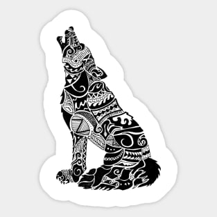 Tribal Wolf Sticker